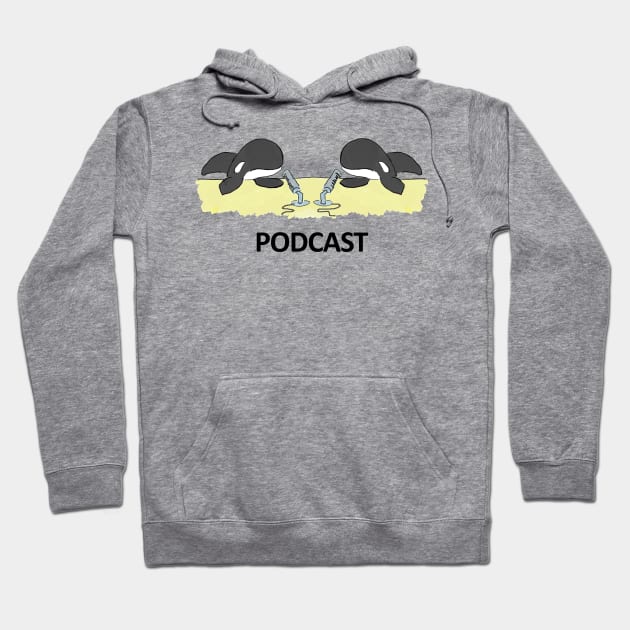 Orca Podcast - Black Lettering Hoodie by Eclipse2021